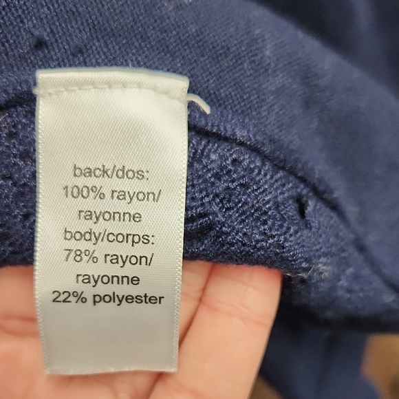 Maurices Deep Blue Open-Front Cardigan - Picture 3 of 4